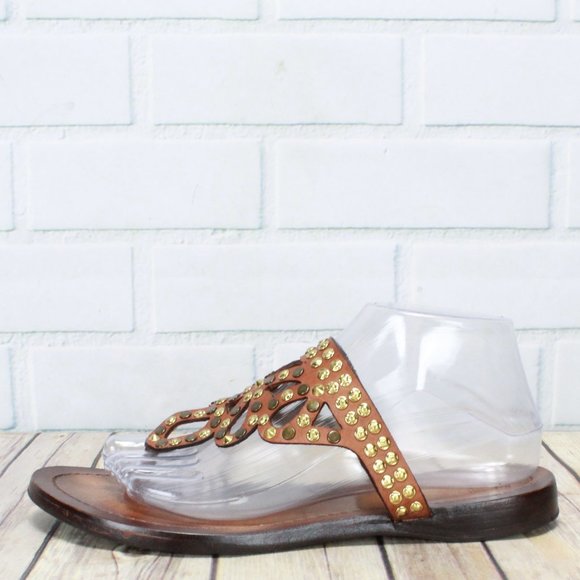 Frye Shoes - FRYE Racheal Studded Thong Slide Sandals Size 8.5